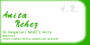 anita nehez business card